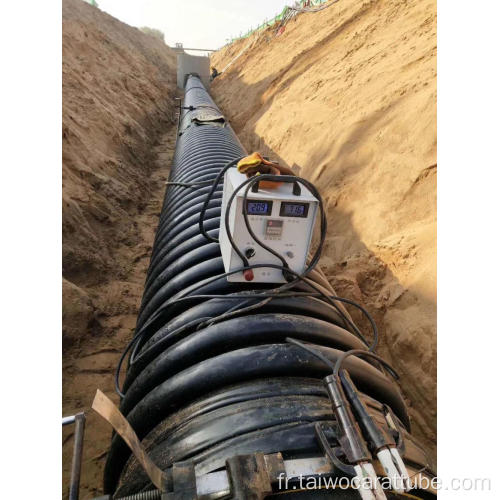 HDPE Spiral ondulé Double Mury Drainage Krah Pipe